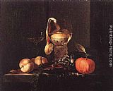 Willem Kalf Still-Life with Silver Bowl, Glasses, and Fruit